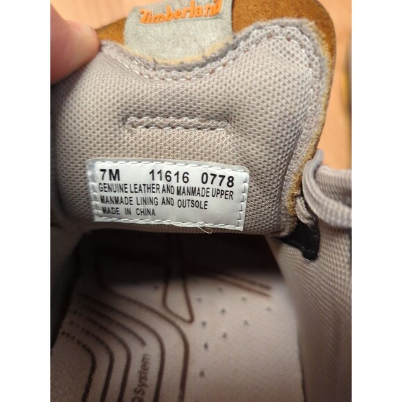 Timberland Outdoor Performance Shoe Sneaker Mens 7M Brown Lace Up Vibram - Picture 11 of 11